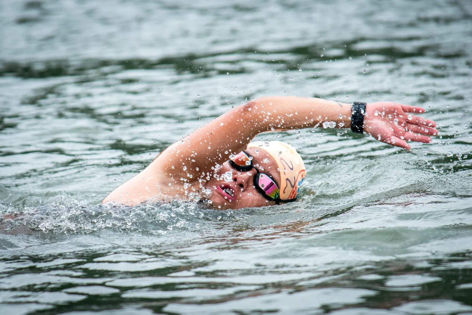 Blue Race Swim — Natación en aguas abiertas · foto, video y dron