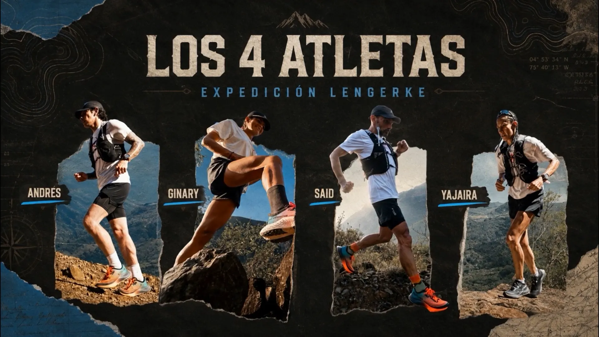 Expedición Lengerke — Documental para Columbia · 4 atletas, 4 etapas